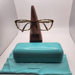 Tiffary & Co Prescription Glasses Frames, Case, & Cleaning Cloth